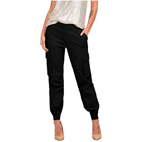 ONLY Dames Broek Onlbetsy-Alva Mw Ank Cargo Pant - Comfortabele Cargo Broek